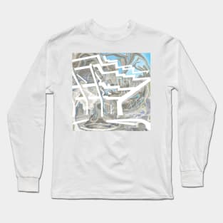 geisel library in ecopop landscape brutalist modern architecture art Long Sleeve T-Shirt